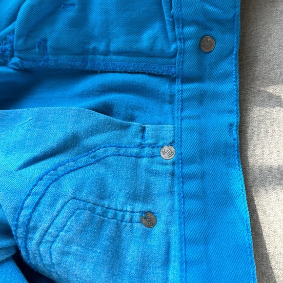 RALPH LAUREN Jean short skirt wash turquoise size 27 NWT - Picture 8 of 12